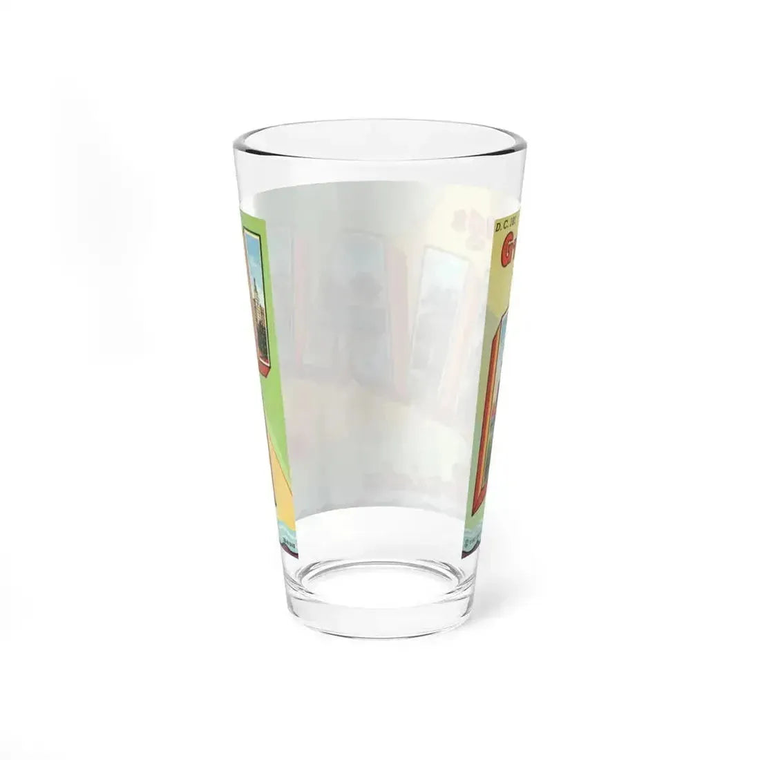 Greetings from Miami Florida (Greeting Postcards) Pint Glass 16oz - Go Mug Yourself