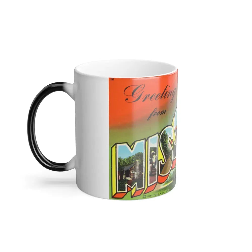 Greetings from Missouri (Greeting Postcards) Color Changing Mug 11oz - Go Mug Yourself