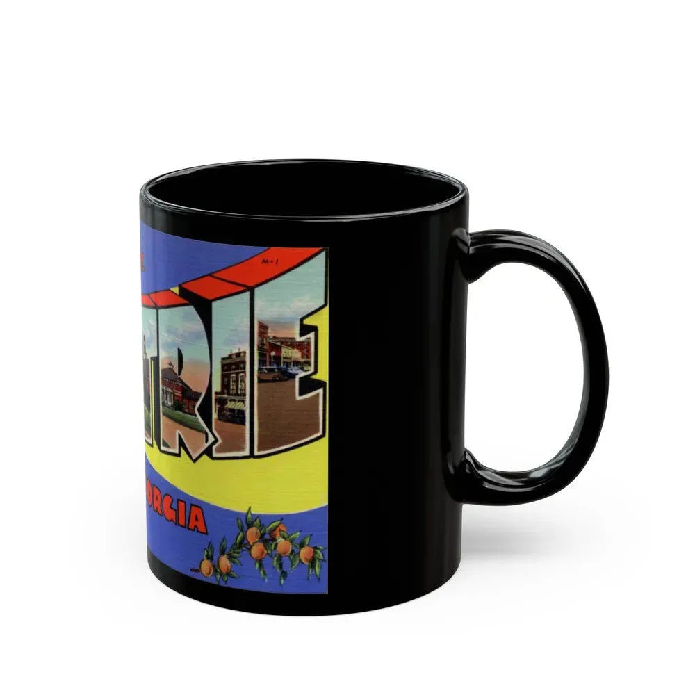Greetings from Moultrie Georgia (Greeting Postcards) Black Coffee Mug - Go Mug Yourself