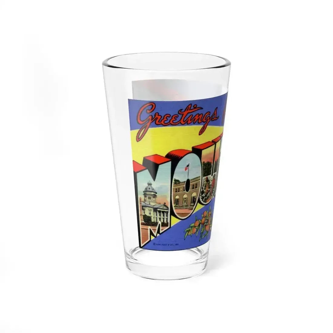 Greetings from Moultrie Georgia (Greeting Postcards) Pint Glass 16oz - Go Mug Yourself