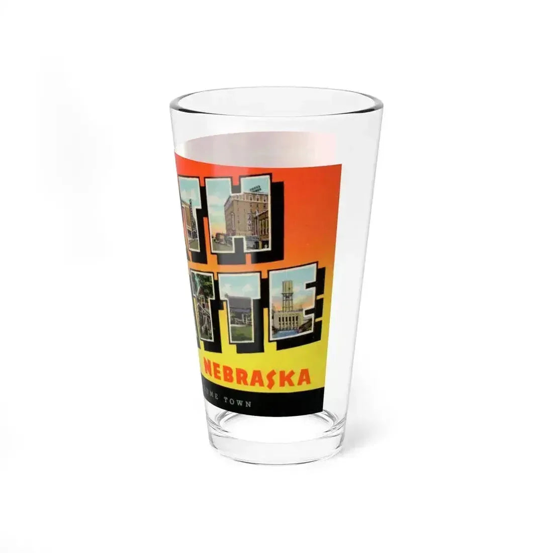 Greetings from North Platte Nebraska Buffalo Bills home town (Greeting Postcards) Pint Glass 16oz - Go Mug Yourself