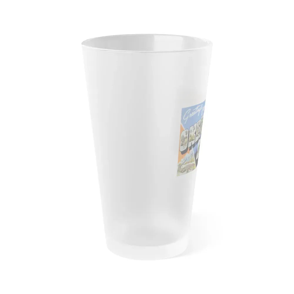 Greetings from Okefenokee Swamp Georgia (Greeting Postcards) Frosted Pint Glass 16oz - Go Mug Yourself
