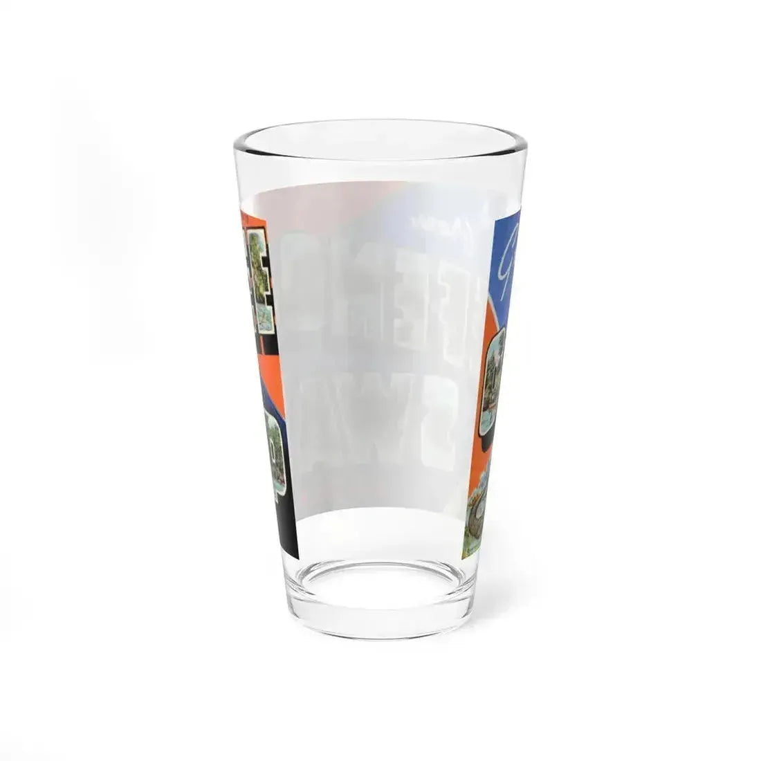 Greetings from Okefenokee Swamp Georgia (Greeting Postcards) Pint Glass 16oz - Go Mug Yourself