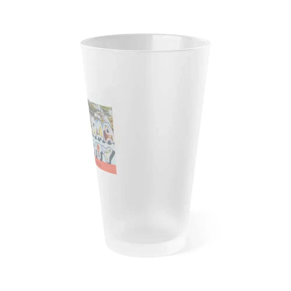 Greetings from Oklahoma City Oklahoma (Greeting Postcards) Frosted Pint Glass 16oz - Go Mug Yourself