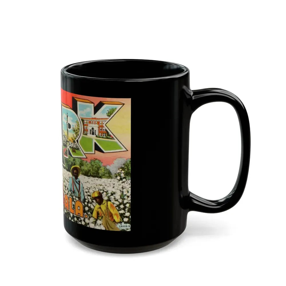 Greetings from Ozark Ala (Greeting Postcards) Black Coffee Mug - Go Mug Yourself