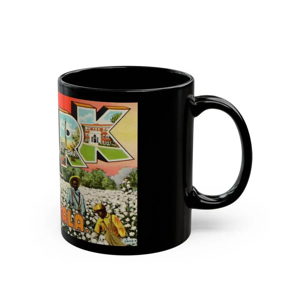 Greetings from Ozark Ala (Greeting Postcards) Black Coffee Mug - Go Mug Yourself