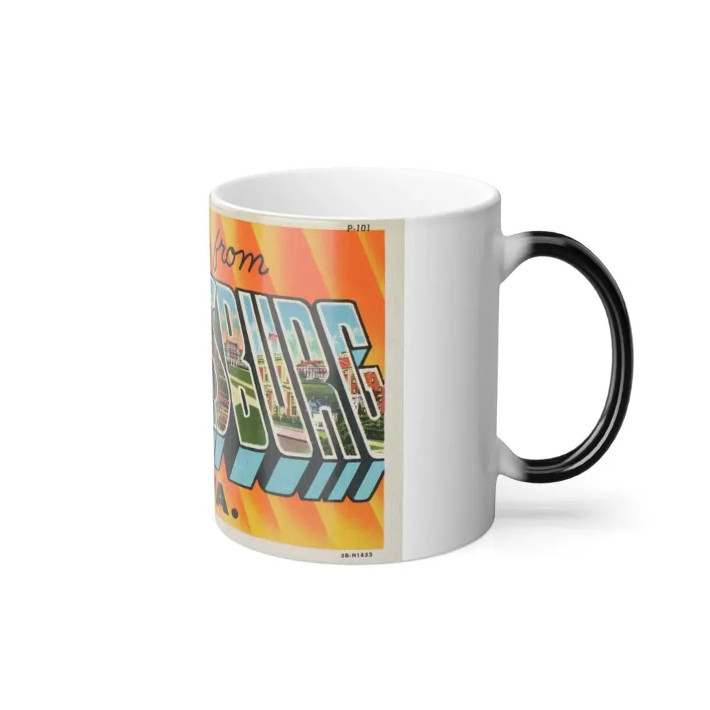 Greetings from Parkersburg W Va (Greeting Postcards) Color Changing Mug 11oz - Go Mug Yourself