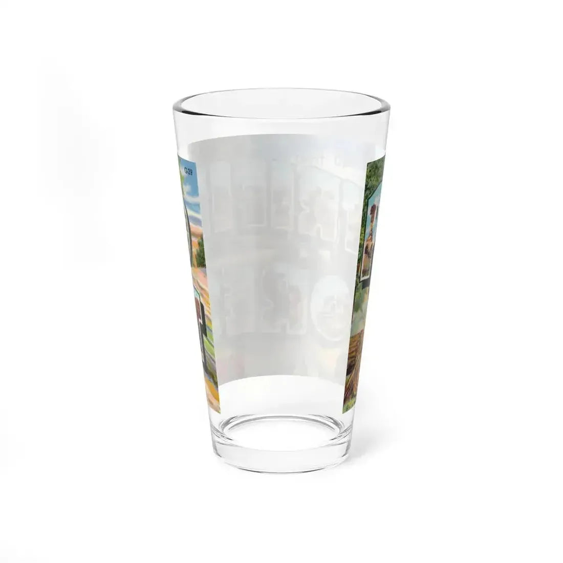 Greetings from Petrified Forest Ariz (Greeting Postcards) Pint Glass 16oz - Go Mug Yourself