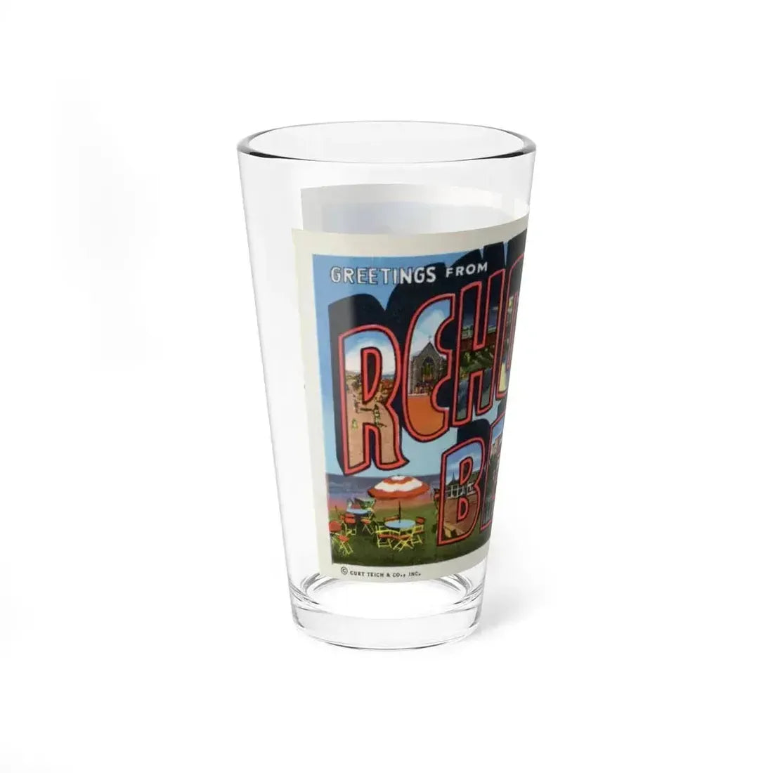 Greetings from Rehoboth Beach (Greeting Postcards) Pint Glass 16oz - Go Mug Yourself