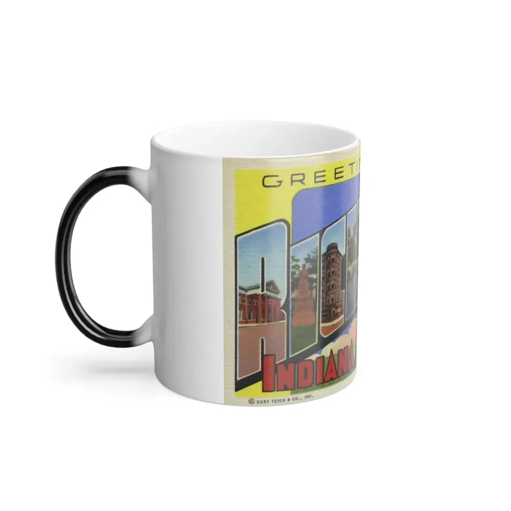 Greetings from Richmond Indiana (Greeting Postcards) Color Changing Mug 11oz - Go Mug Yourself