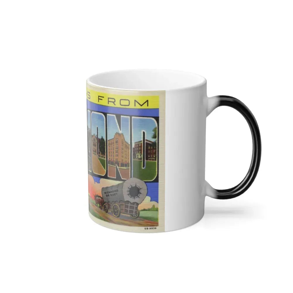 Greetings from Richmond Indiana (Greeting Postcards) Color Changing Mug 11oz - Go Mug Yourself