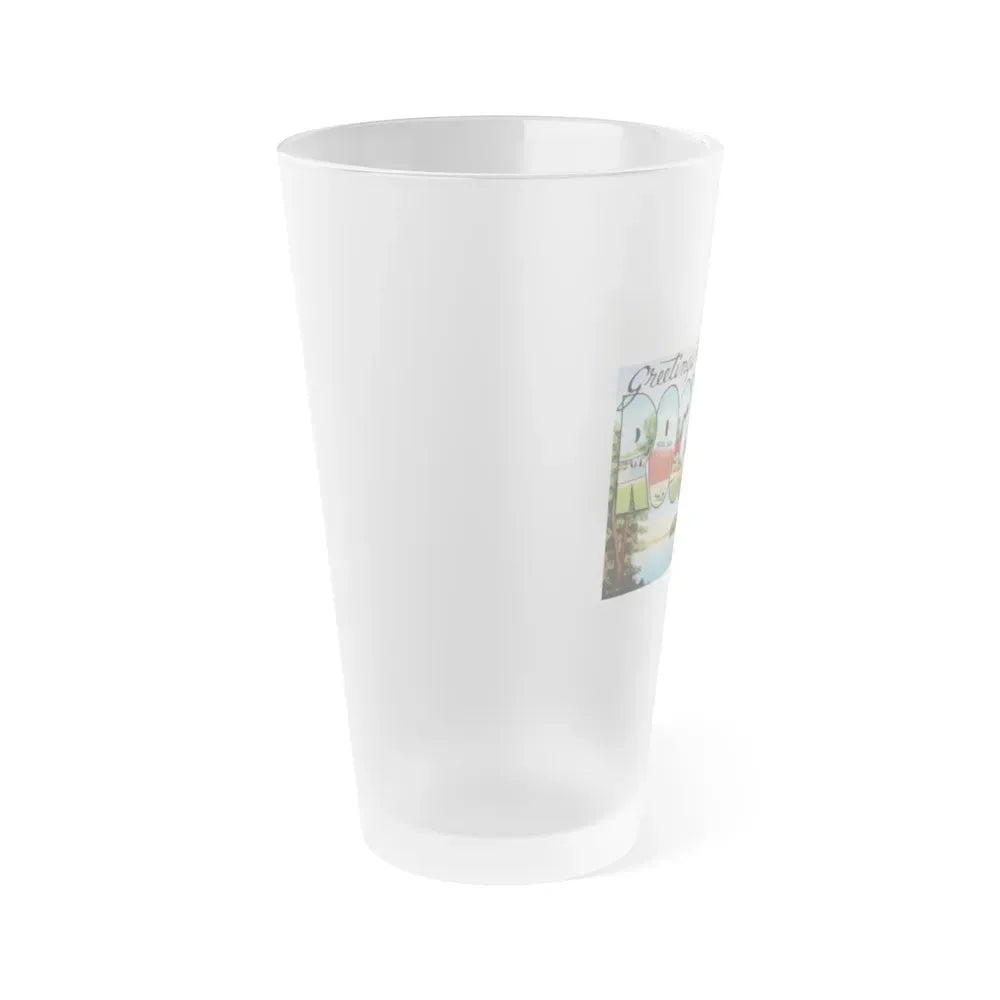 Greetings from Rockford Illinois (Greeting Postcards) Frosted Pint Glass 16oz - Go Mug Yourself