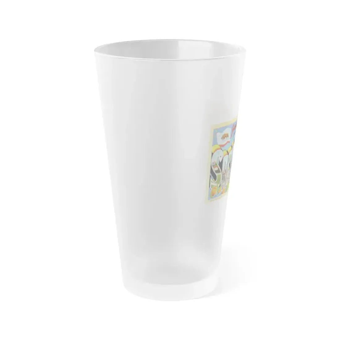 Greetings from Sacramento California (Greeting Postcards) Frosted Pint Glass 16oz - Go Mug Yourself