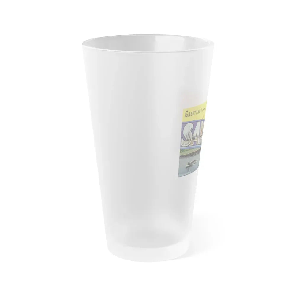 Greetings from Sampson NY (Greeting Postcards) Frosted Pint Glass 16oz - Go Mug Yourself
