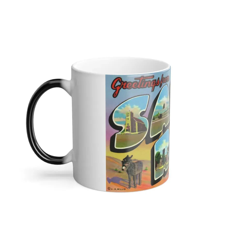 Greetings from Santa Rosa New Mexico (Greeting Postcards) Color Changing Mug 11oz - Go Mug Yourself