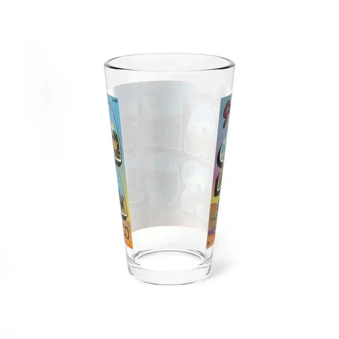 Greetings from Santa Rosa New Mexico (Greeting Postcards) Pint Glass 16oz - Go Mug Yourself
