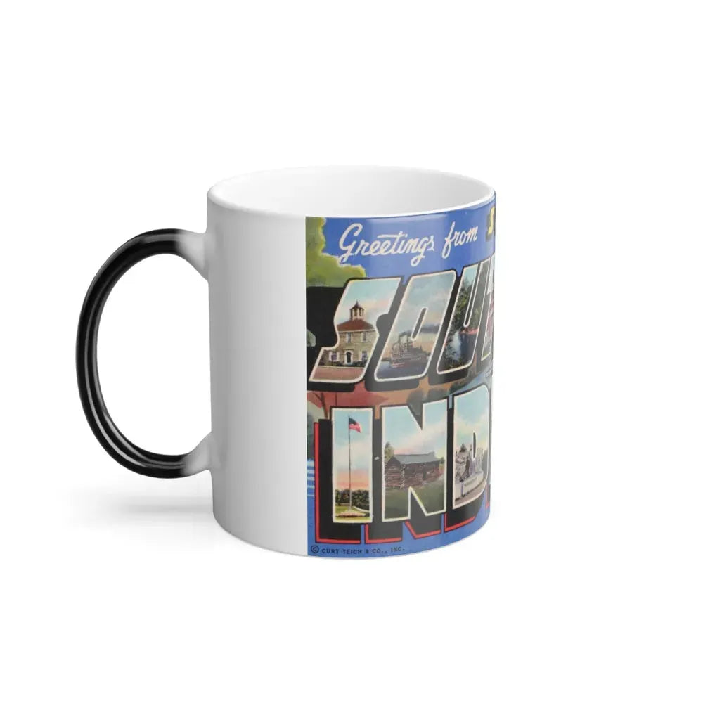 Greetings from scenic Southern Indiana (Greeting Postcards) Color Changing Mug 11oz - Go Mug Yourself