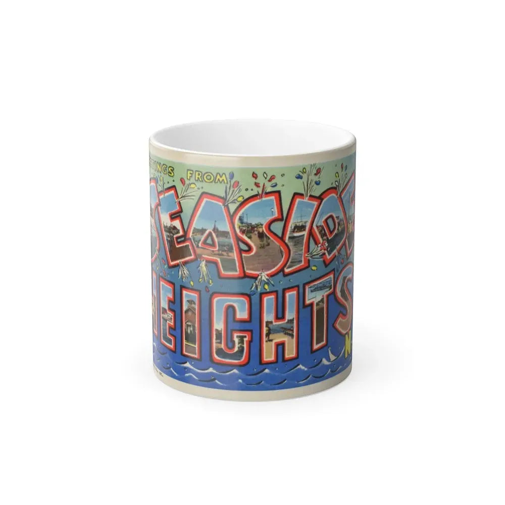 Greetings from Seaside Heights N J (Greeting Postcards) Color Changing Mug 11oz Default Title 11oz - Go Mug Yourself