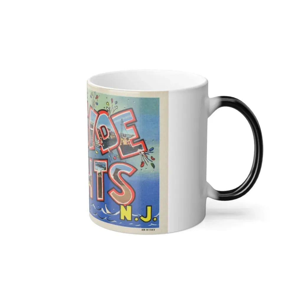 Greetings from Seaside Heights N J (Greeting Postcards) Color Changing Mug 11oz - Go Mug Yourself