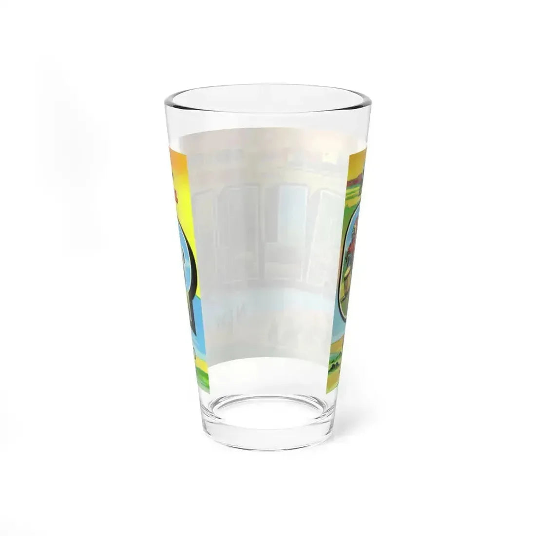 Greetings from the Indian capital Gallup New Mexico (Greeting Postcards) Pint Glass 16oz - Go Mug Yourself