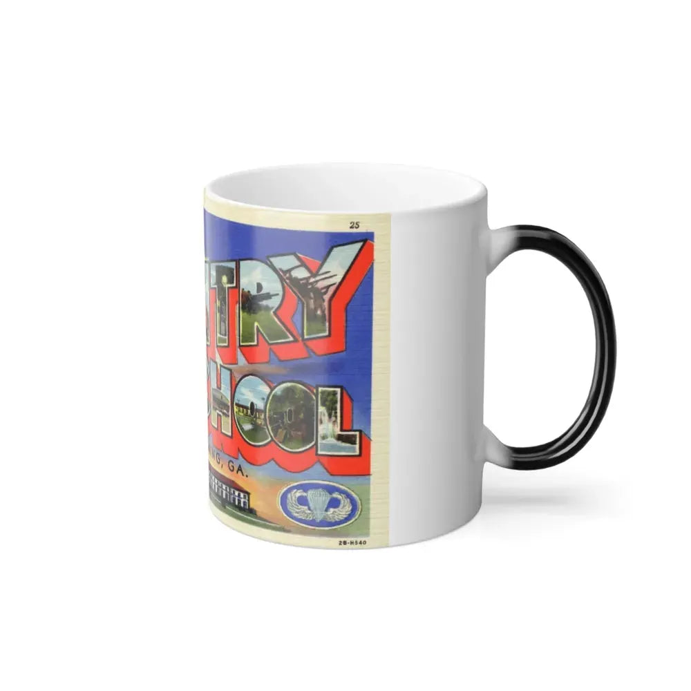 Greetings from the Infantry School Ft Benning GA (Greeting Postcards) Color Changing Mug 11oz - Go Mug Yourself