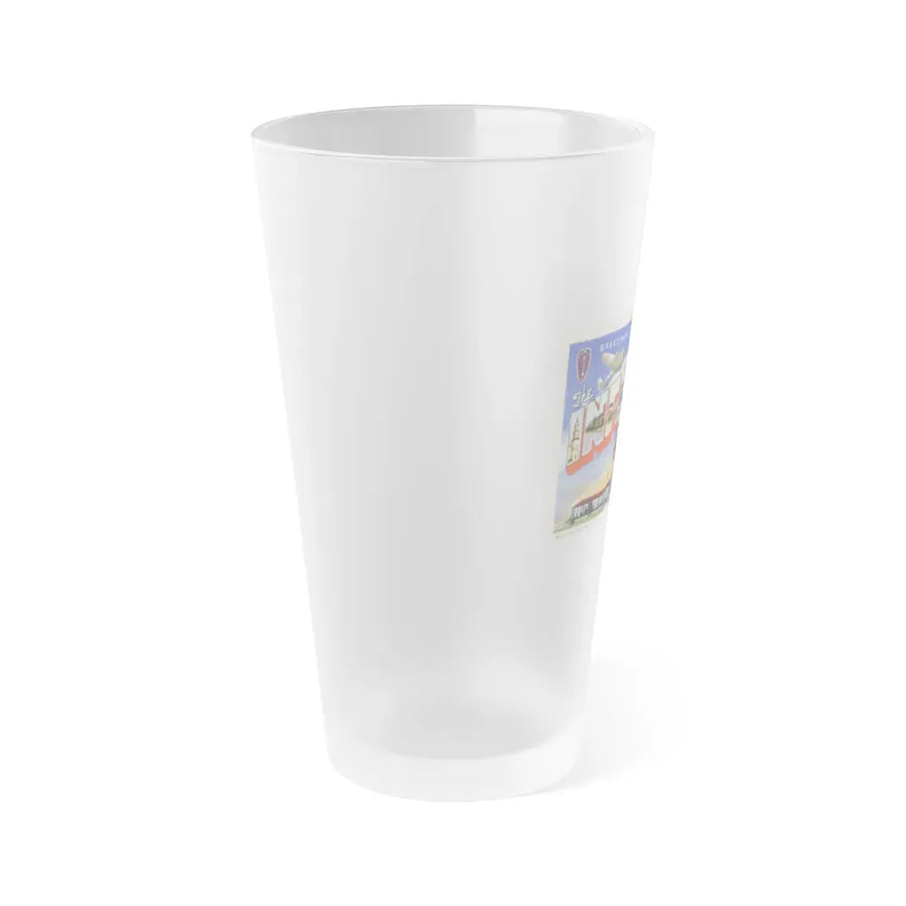 Greetings from the Infantry School Ft Benning GA (Greeting Postcards) Frosted Pint Glass 16oz - Go Mug Yourself