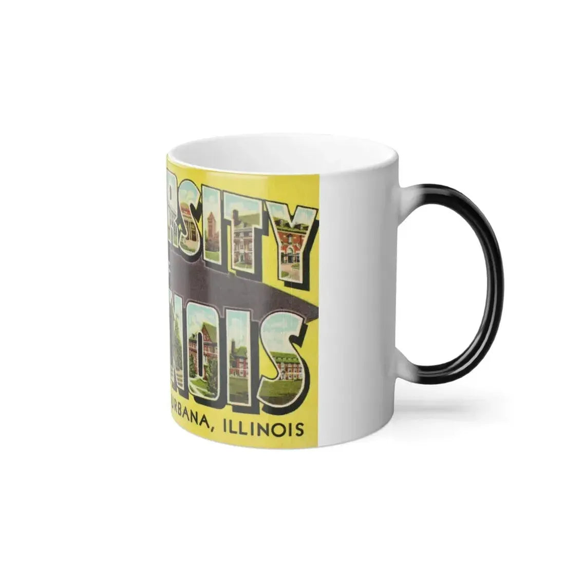 Greetings From The University of Illinois (Greeting Postcards) Color Changing Mug 11oz - Go Mug Yourself