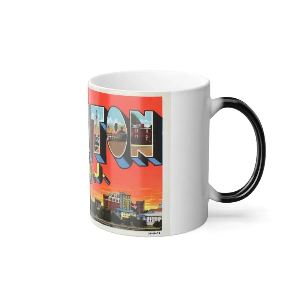Greetings from Trenton N J (Greeting Postcards) Color Changing Mug 11oz - Go Mug Yourself