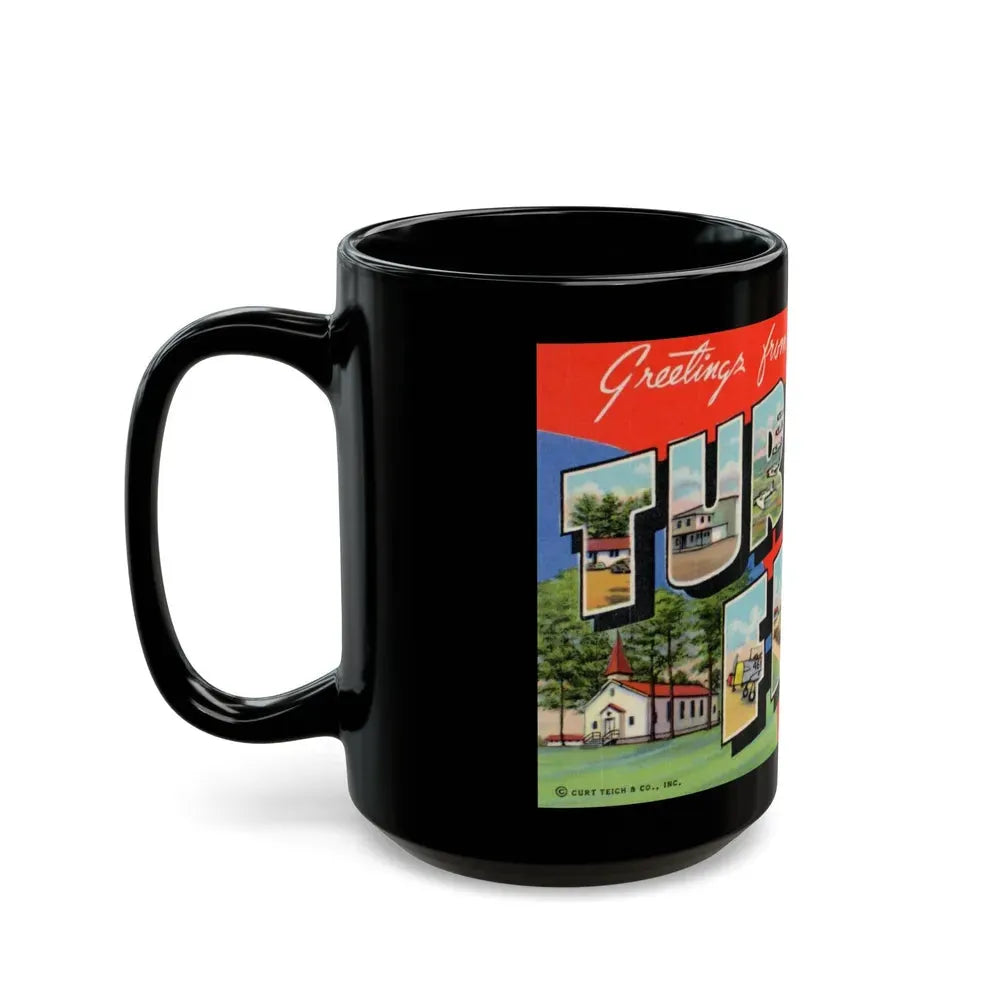 Greetings from Turner Field Albany Georgia (Greeting Postcards) Black Coffee Mug - Go Mug Yourself