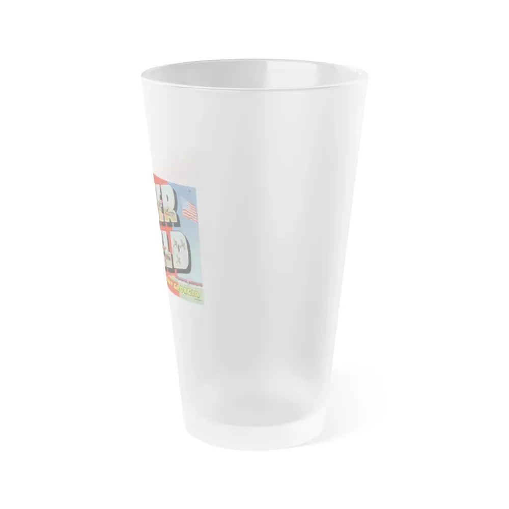 Greetings from Turner Field Albany Georgia (Greeting Postcards) Frosted Pint Glass 16oz - Go Mug Yourself