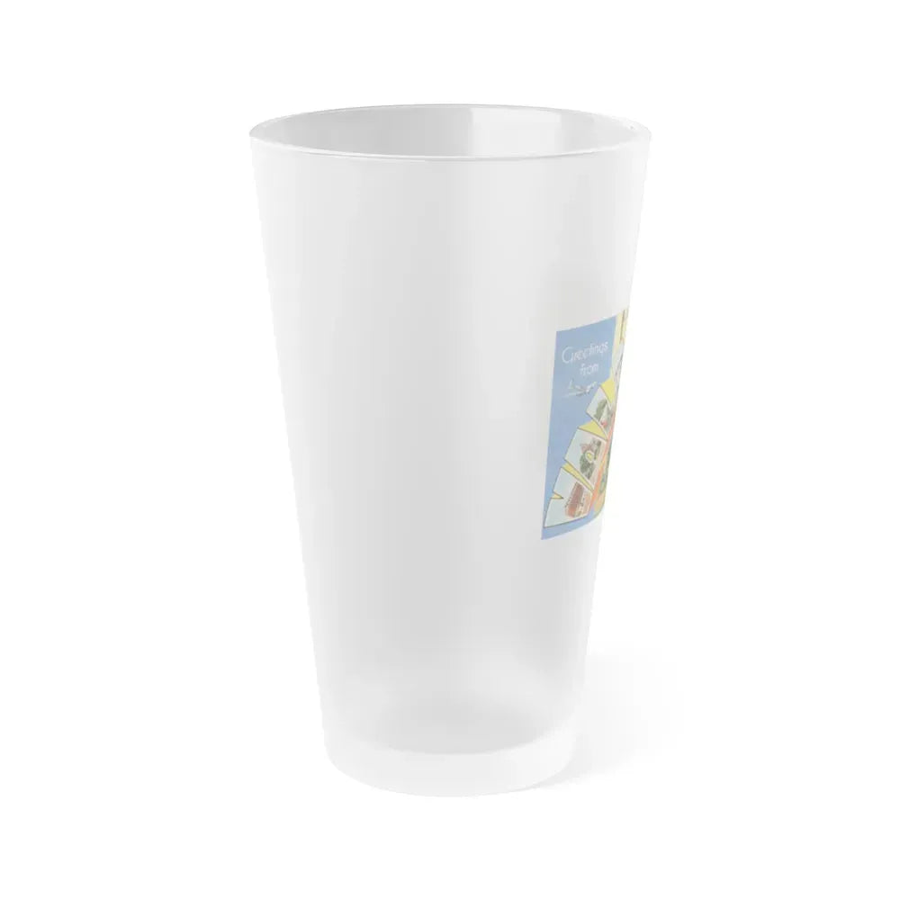 Greetings from Valdosta Ga (Greeting Postcards) Frosted Pint Glass 16oz - Go Mug Yourself
