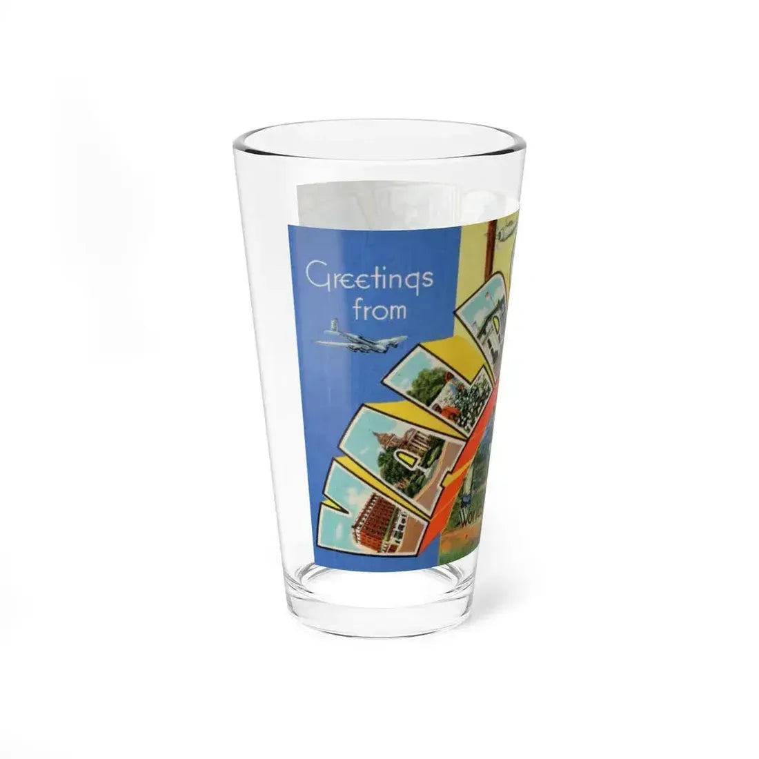 Greetings from Valdosta Ga (Greeting Postcards) Pint Glass 16oz - Go Mug Yourself