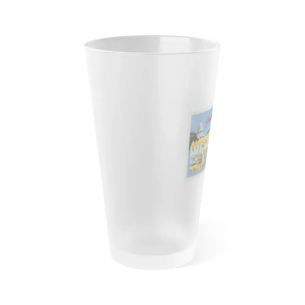 Greetings from Washington DC (Greeting Postcards) Frosted Pint Glass 16oz - Go Mug Yourself