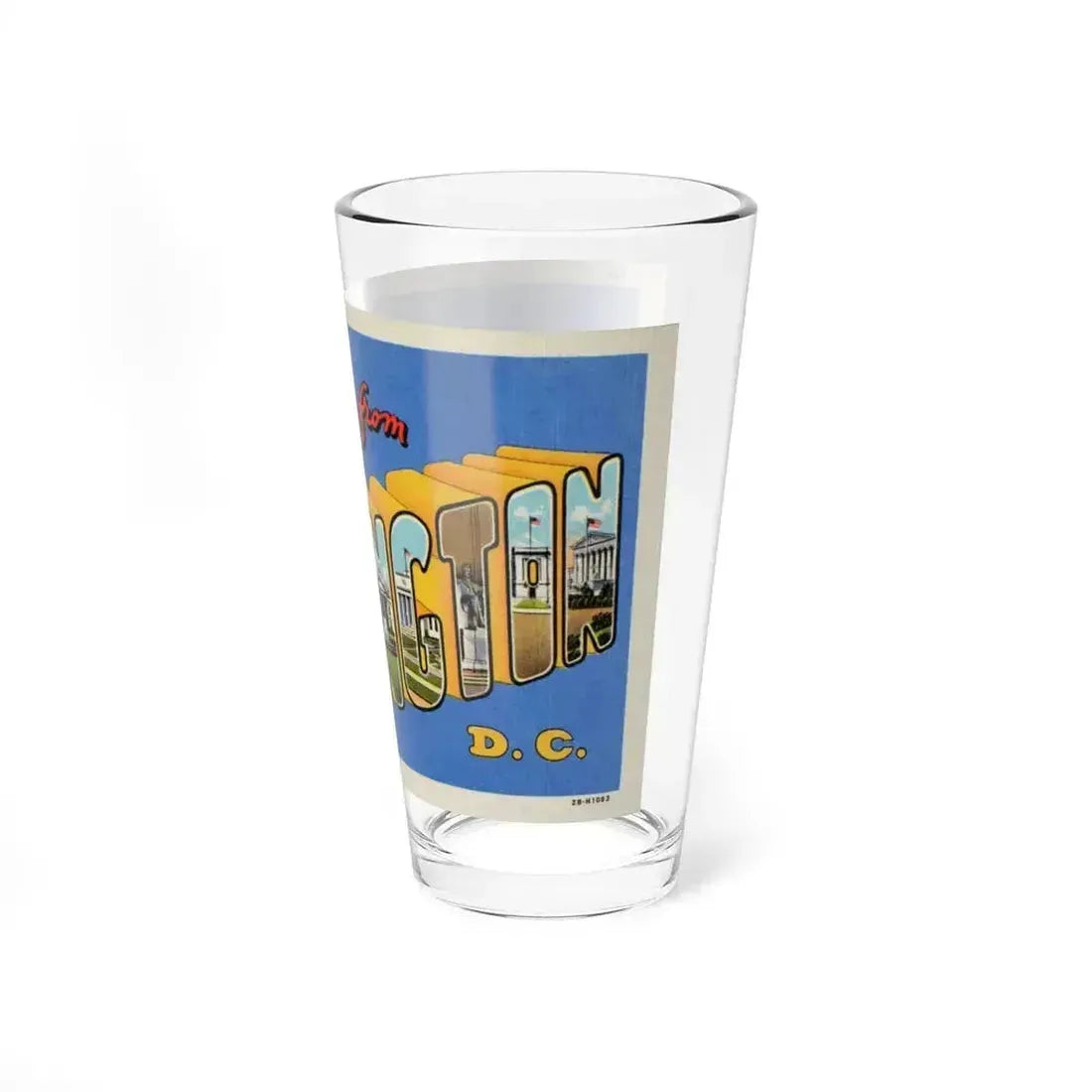 Greetings from Washington DC (Greeting Postcards) Pint Glass 16oz - Go Mug Yourself