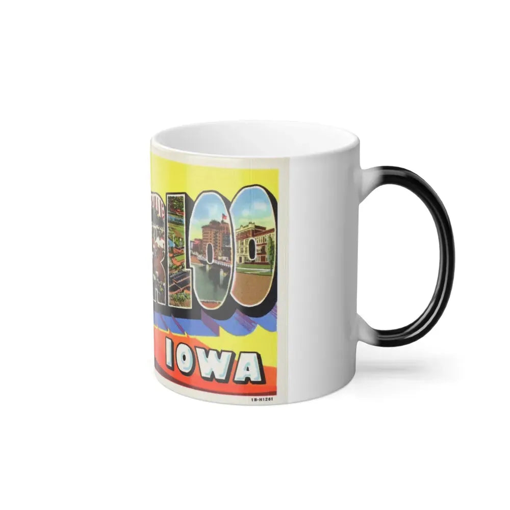 Greetings from Waterloo Iowa (Greeting Postcards) Color Changing Mug 11oz - Go Mug Yourself