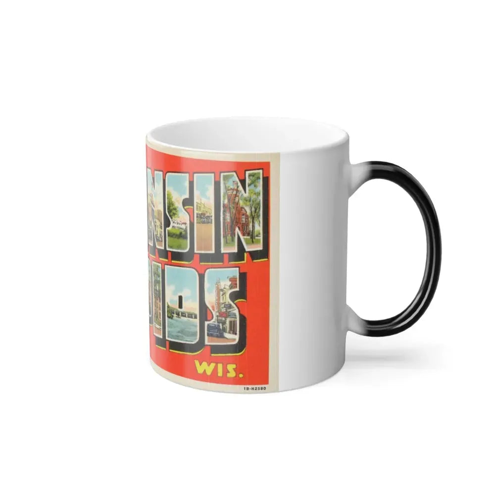 Greetings from Wisconsin Rapids Wis (Greeting Postcards) Color Changing Mug 11oz - Go Mug Yourself