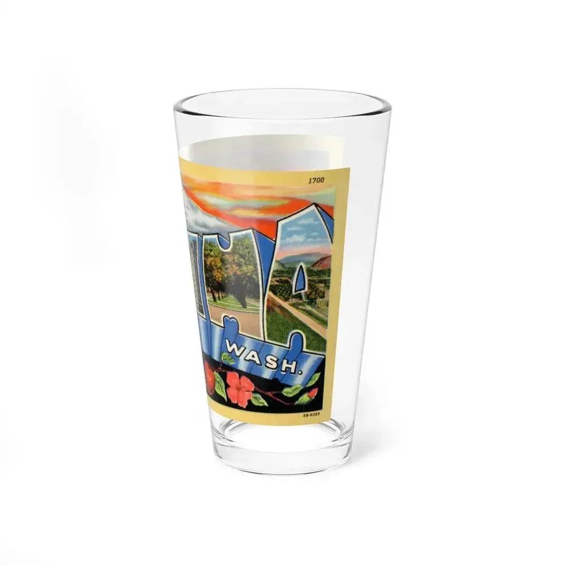 Greetings from Yakima Wash (Greeting Postcards) Pint Glass 16oz - Go Mug Yourself