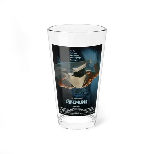 GREMLINS (DANISH) 1984 Movie Poster - Pint Glass 16oz 16oz - Go Mug Yourself