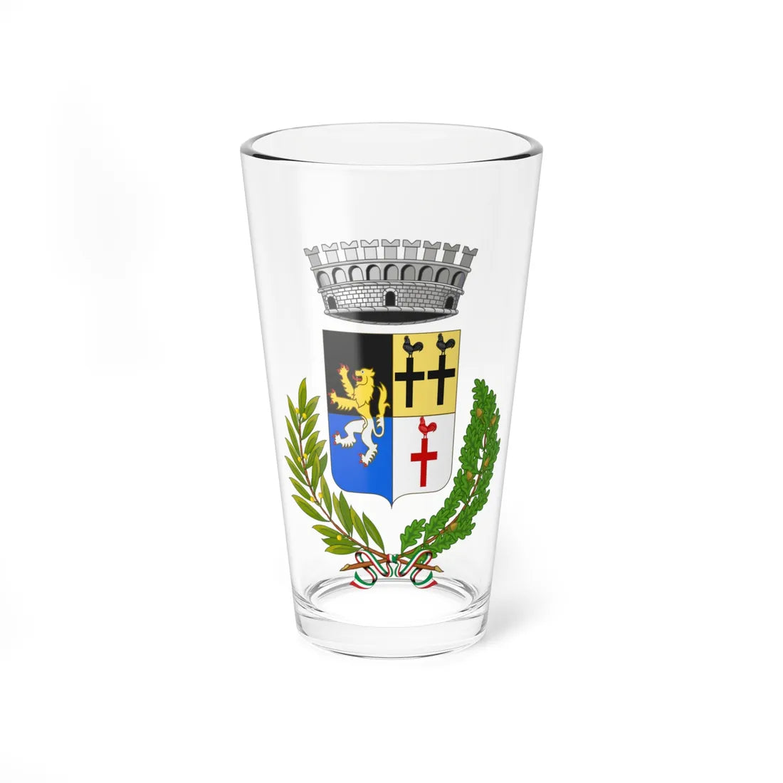 Gressan-Stemma (Italy) (Coat of Arms) Pint Glass 16oz 16oz - Go Mug Yourself