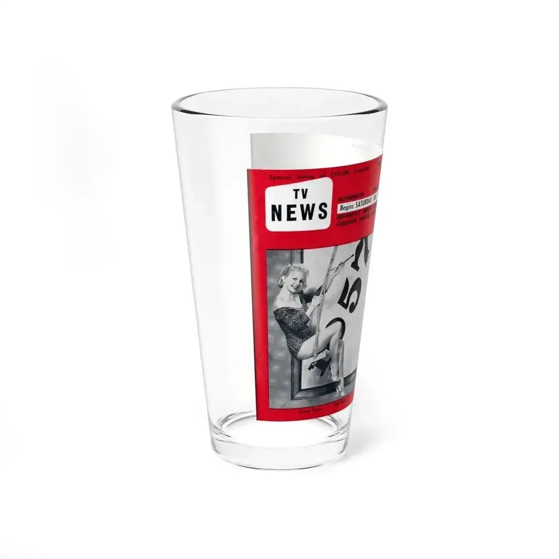 Greta Thyssen #118 (Vintage Female Icon) Pint Glass 16oz - Go Mug Yourself