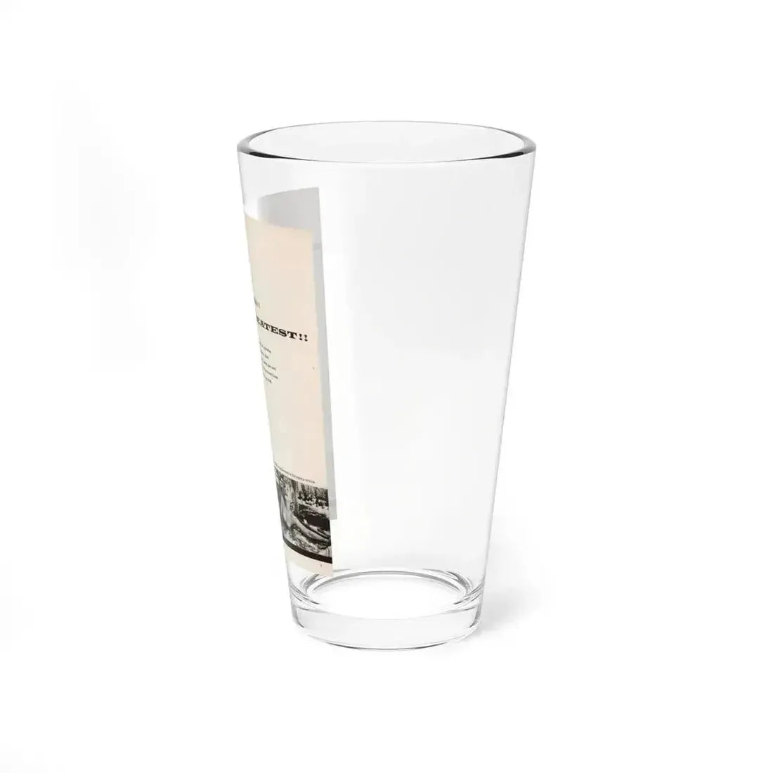 Greta Thyssen #131 - 1 Page 3 B&W Photos (Vintage Female Icon) Pint Glass 16oz - Go Mug Yourself