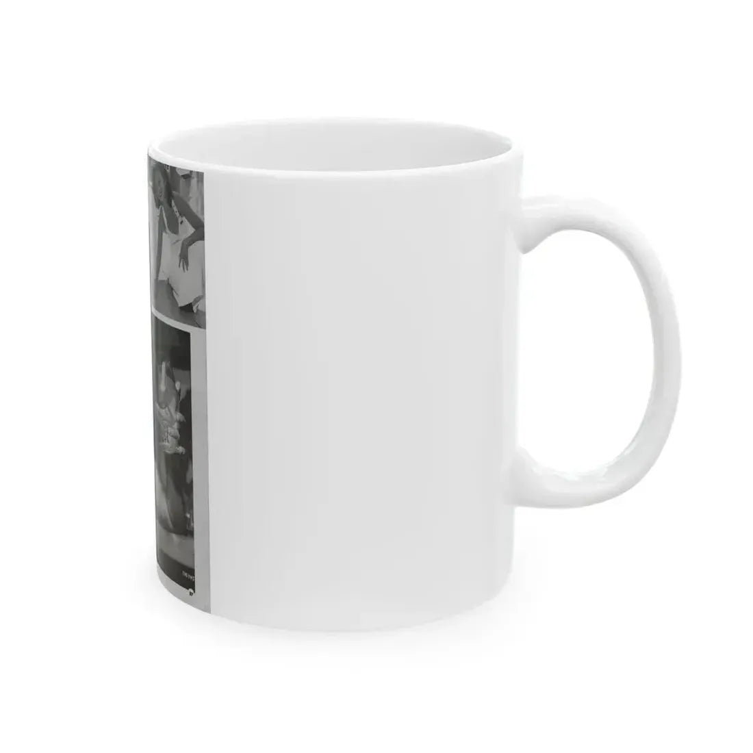 Greta Thyssen #15 - American Beauties Mag. '53 - 2 B&W Photos (Vintage Female Icon) White Coffee Mug - Go Mug Yourself