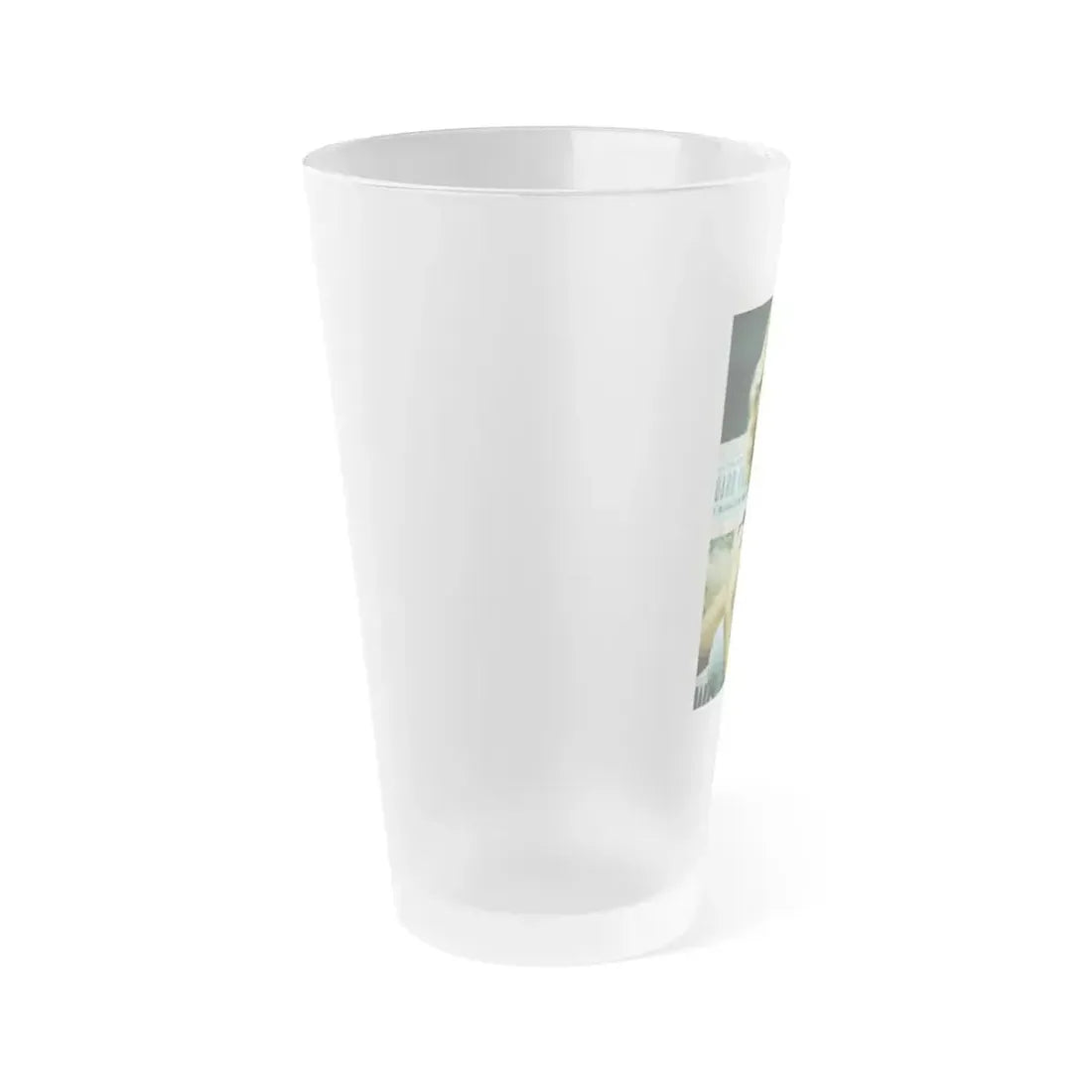 Greta Thyssen #153 (Vintage Female Icon) Frosted Pint Glass 16oz - Go Mug Yourself