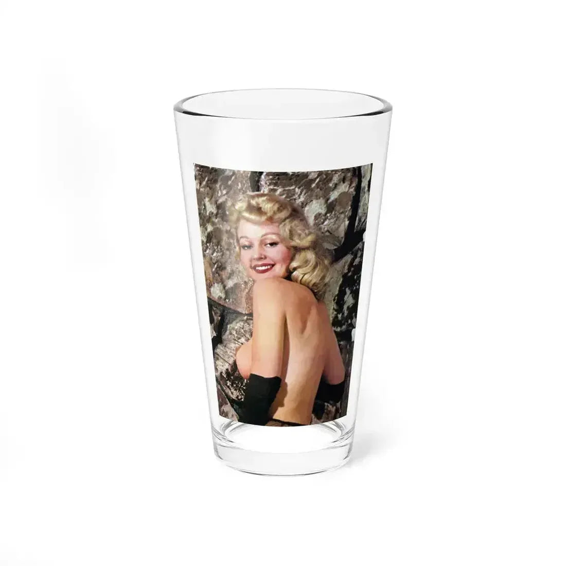 Greta Thyssen #27 - Topless (Vintage Female Icon) Pint Glass 16oz 16oz - Go Mug Yourself