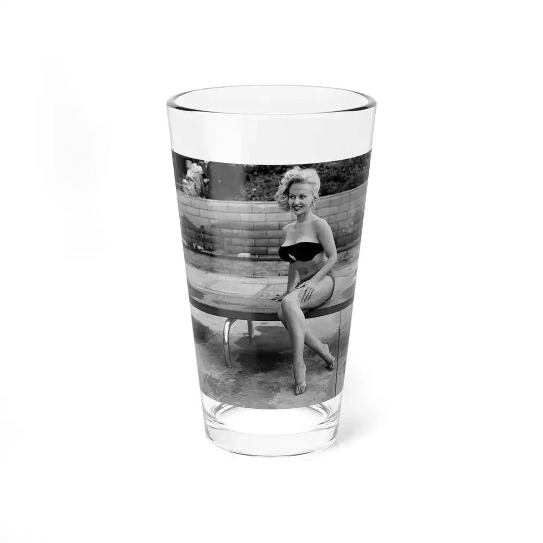 Greta Thyssen #50 (Vintage Female Icon) Pint Glass 16oz 16oz - Go Mug Yourself