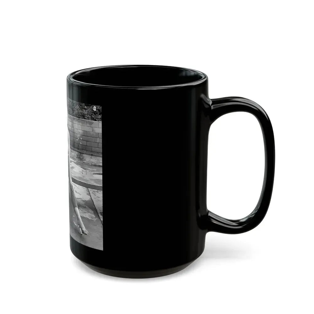 Greta Thyssen #51 (Vintage Female Icon) Black Coffee Mug - Go Mug Yourself