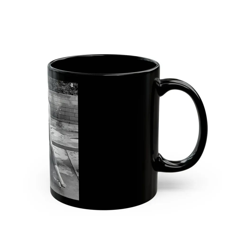 Greta Thyssen #51 (Vintage Female Icon) Black Coffee Mug - Go Mug Yourself