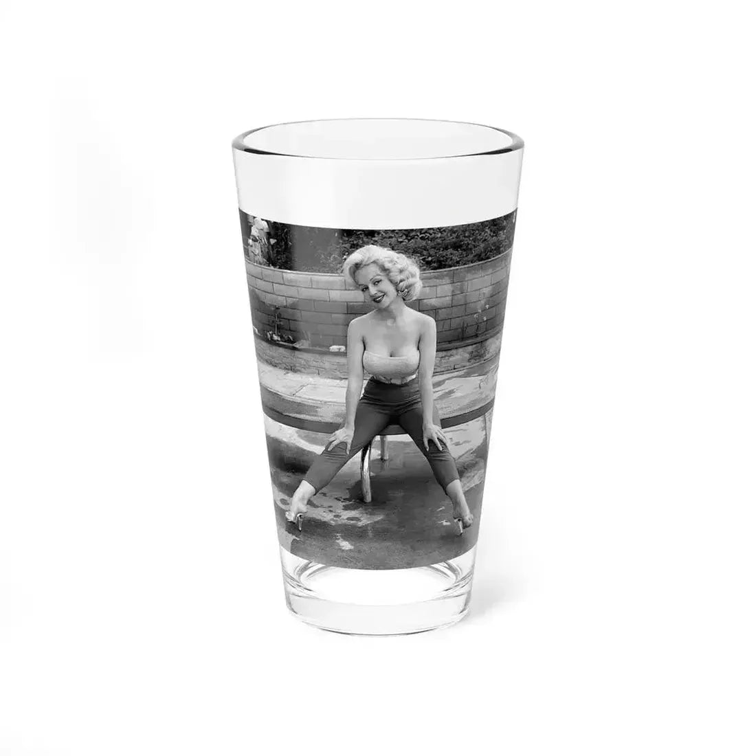 Greta Thyssen #51 (Vintage Female Icon) Pint Glass 16oz 16oz - Go Mug Yourself