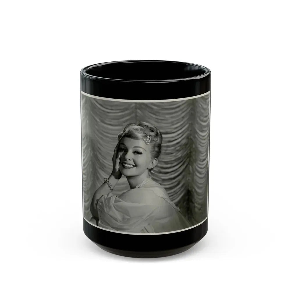 Greta Thyssen #56 (Vintage Female Icon) Black Coffee Mug 15oz - Go Mug Yourself