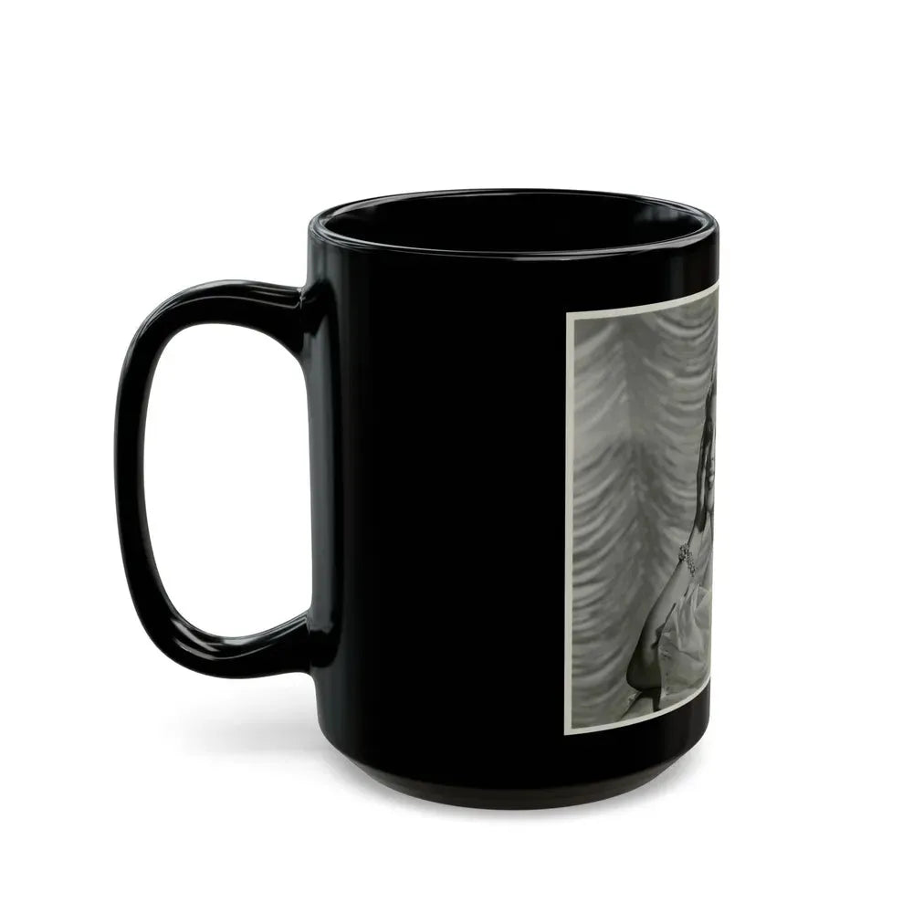 Greta Thyssen #56 (Vintage Female Icon) Black Coffee Mug - Go Mug Yourself
